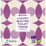 Ocado Luxury Quilted Toilet Tissue 9 per pack