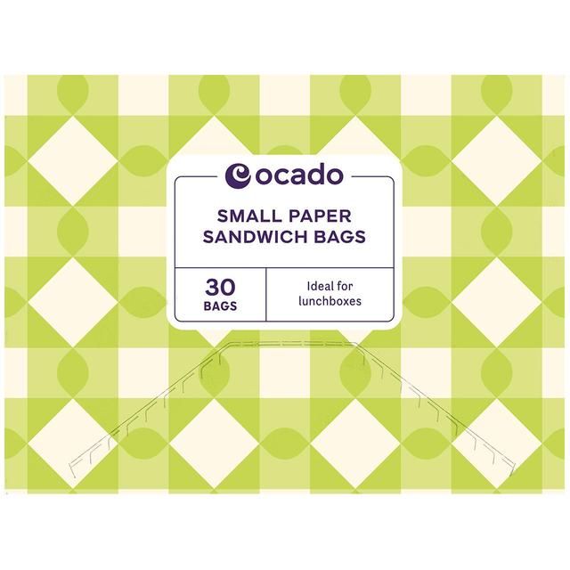Ocado Small Paper Sandwich Bags 30 per pack