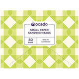 Ocado Small Paper Sandwich Bags 30 per pack