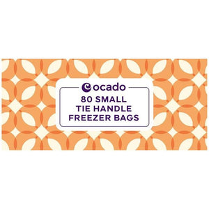 Ocado Small Tie Handle Freezer Bags 80 per pack