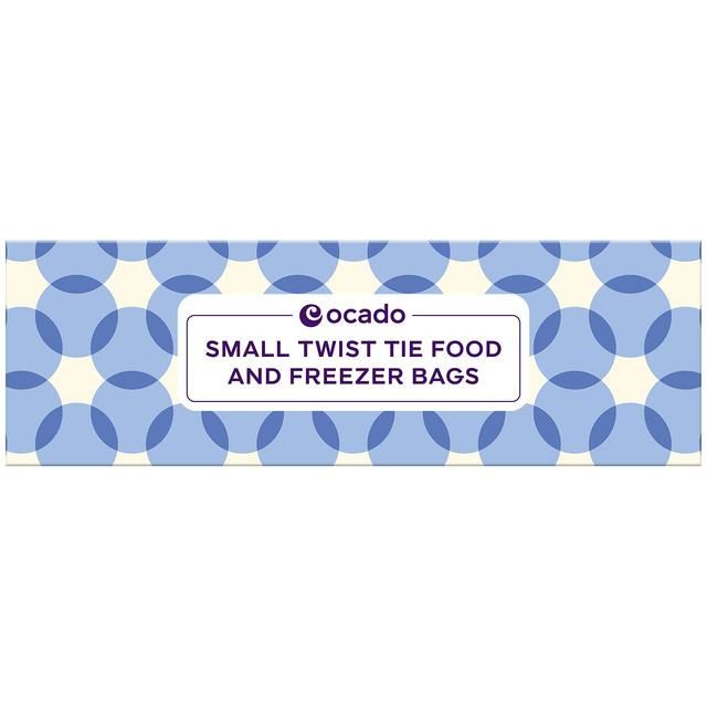 Ocado Small Twist Tie Food & Freezer Bags 80 per pack