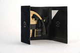 L'Atelier du Vin gold Nomad corkscrew with black leather handle - British product