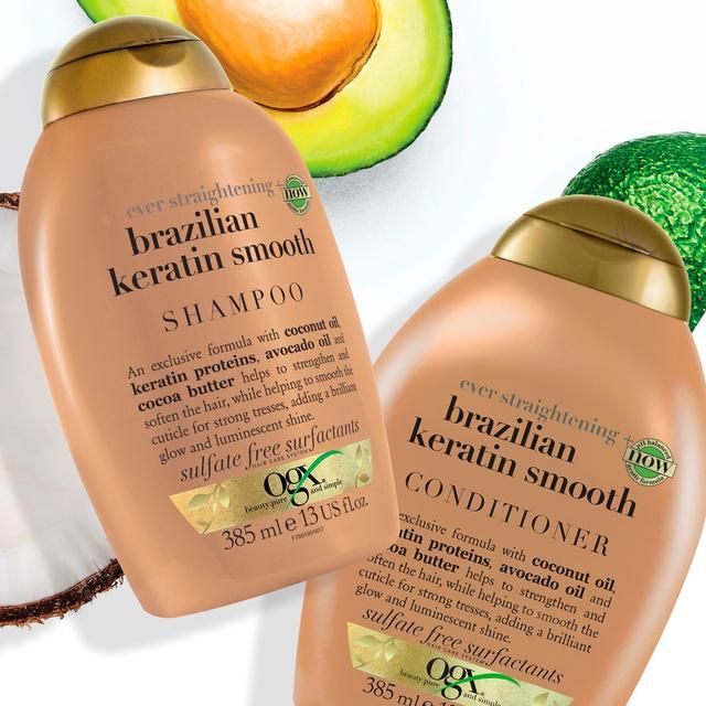OGX Ever Straightening+ Brazilian Keratin Smooth pH Balanced Conditioner 385ml