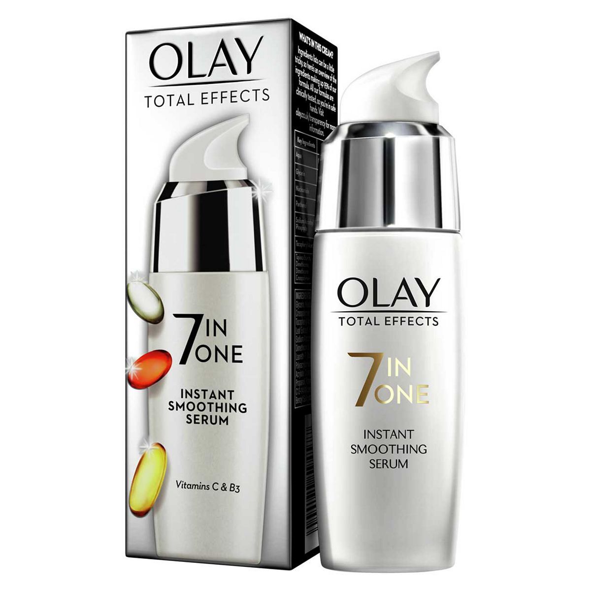 Olay Total Effects Anti-Ageing 7in1 Instant Smoothing Serum 50 ml, Fights the 7 Signs of Ageing