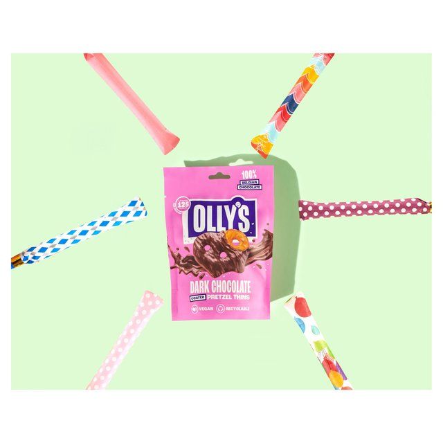 Olly's Pretzel Thins - Dark Chocolate 90g
