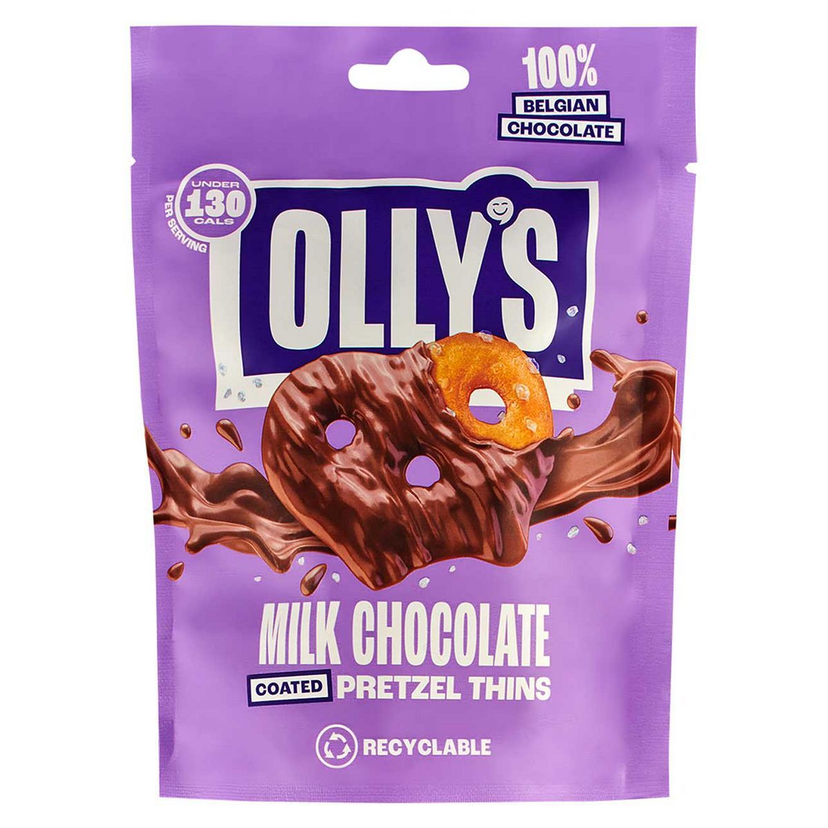 Olly's Pretzel Thins - Salted Milk Chocolate - 10 x 90g