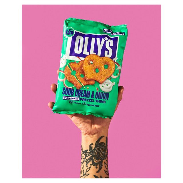 Olly's Pretzel Thins - Sour Cream & Onion   140g