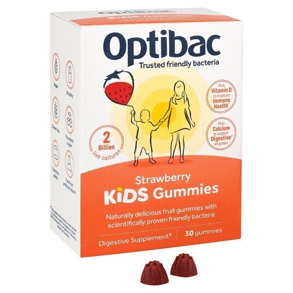 Optibac Probiotics Strawberry Kids - 30 Gummies