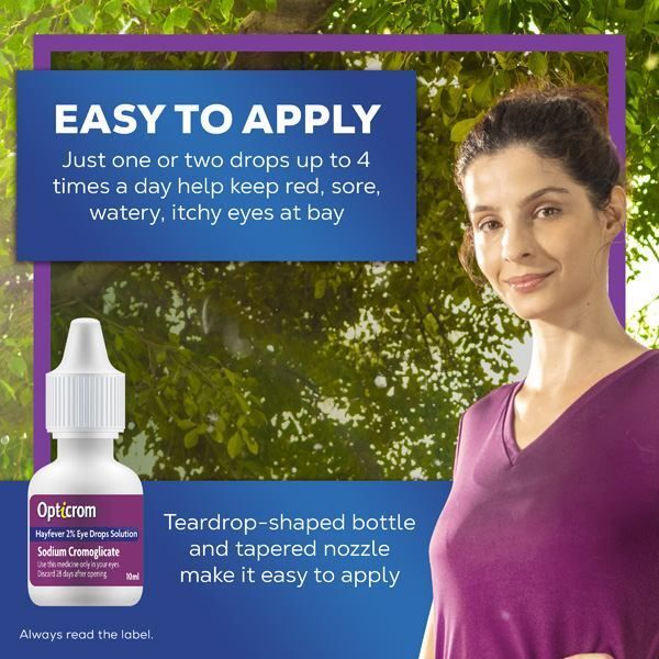Opticrom Hayfever Eye Drops 10ml