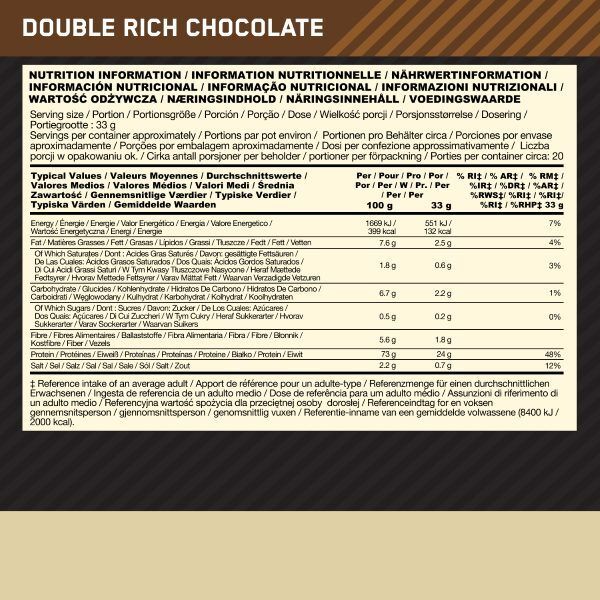 Optimum Nutrition Chocolate Muscle Support & Repair