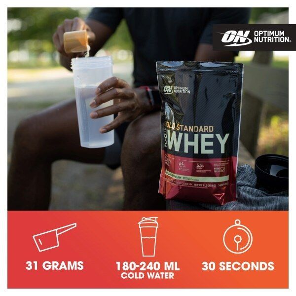 Optimum Nutrition Vanilla Ice Cream Whey Protein Powder