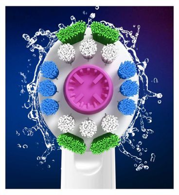 Oral-B 3D White Toothbrush Head with CleanMaximiser Technology, 8 Pack