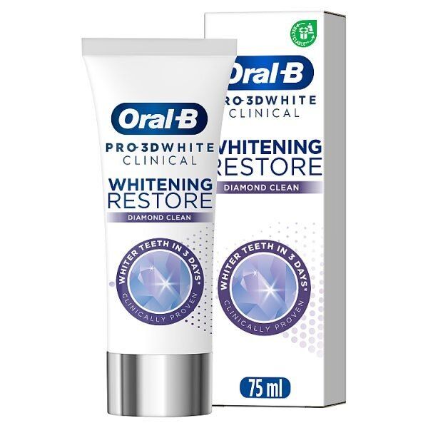 Oral-B 3Dw Clinical Whitening Diamond Clean Toothpaste 75Ml