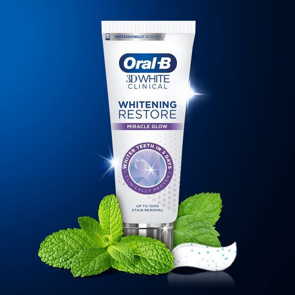 Oral-B 3Dw Clinical Whitening Diamond Clean Toothpaste 75Ml