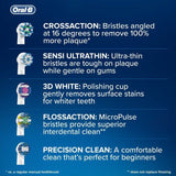 Oral-B CrossAction Toothbrush Heads - White 2 per pack