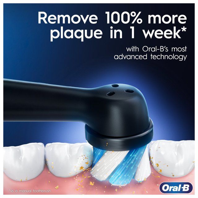 Oral-B iO3 Black & Blue Electric Toothbrush Duo Pack + Travel Case) 2 per pack