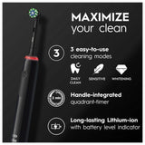 Oral-B Pro 3 3500 Black Cross Action Electric Toothbrush (+Travel Case)
