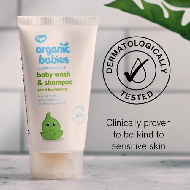 Organic Babies Scent Free Wash & Shampoo    150ml