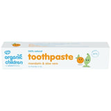 Organic Children Mandarin & Aloe Vera Fluoride Free Toothpaste   50ml