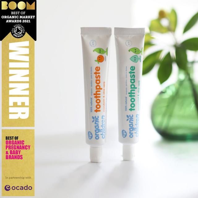 Organic Children Mandarin & Aloe Vera Fluoride Free Toothpaste   50ml