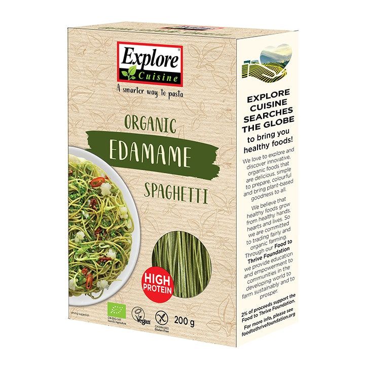 Organic Gluten Free Edamame & Mung Bean Fettuccine 200g Edamame Spaghetti