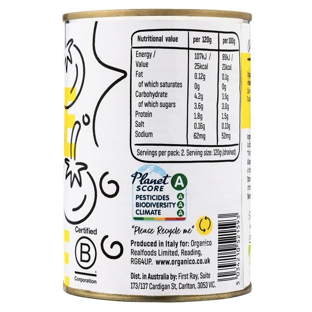 Organico Peeled Tomatoes 400g