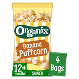 Organix Banana Organic Puffcorn 12 mths+ Multipack 4 x 10g