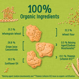 Organix Farm Animal Biscuits 12 mths Value Box 100g