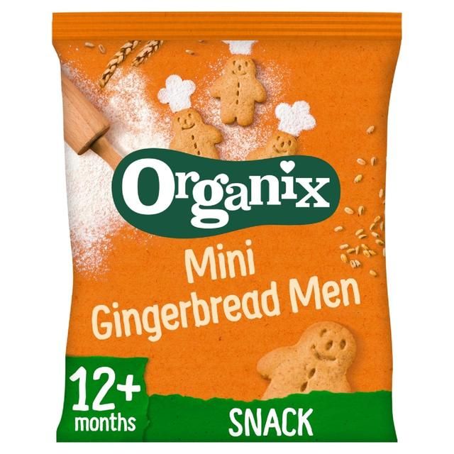 Organix Mini Gingerbread Men Organic Toddler Snack Biscuits 20g   20g