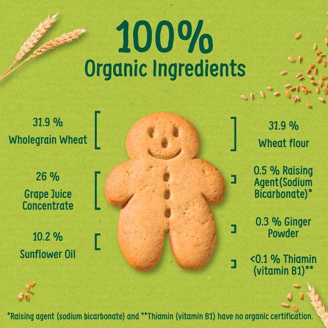 Organix Mini Organic Gingerbread Men 12 mths+ 135g