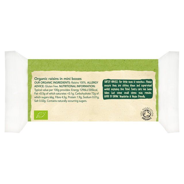 Organix Mini Organic Raisin Snack Boxes 12 mths+ Multipack 6 x 14g