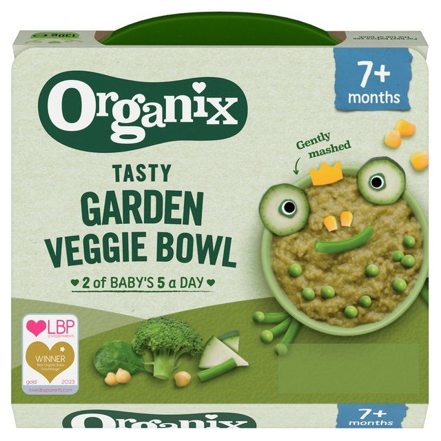 Organix Tasty Garden Veggie Bowl Baby Food 7 months 130g