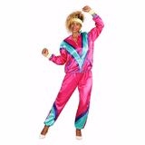 Orion Costumes Womens 80s Pink Shellsuit X-Small