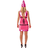 Orion Costumes Womens Pink Crayon Fancy Dress Small