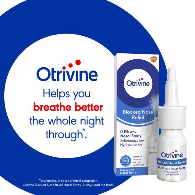 Otrivine Allergy Hayfever & Blocked Nose Relief Nasal Spray 10ml