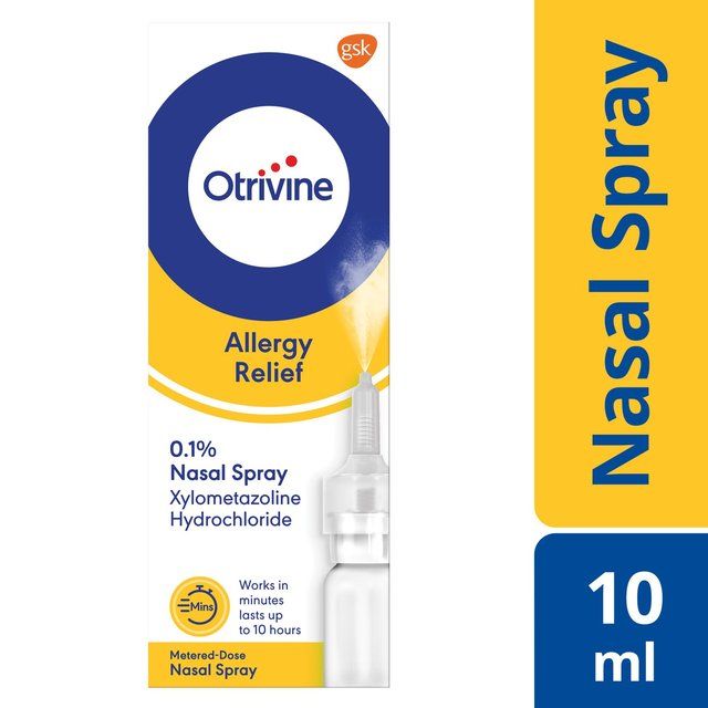 Otrivine Allergy Hayfever & Blocked Nose Relief Nasal Spray 10ml