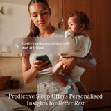 Owlet Dream Duo baby monitoring system in mint - British product