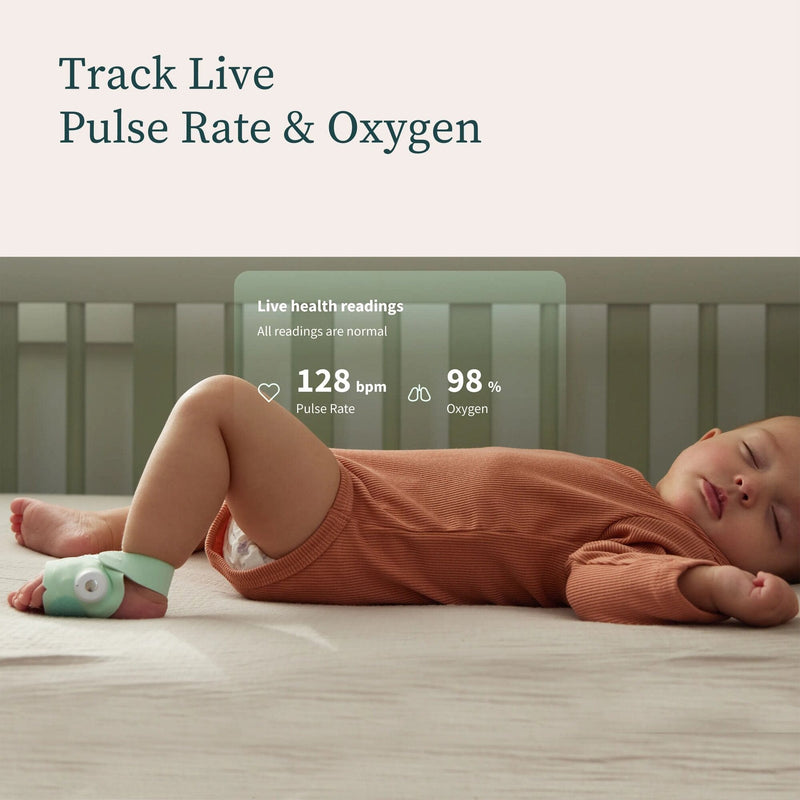 Owlet Dream Sock smart baby monitor Dusty Rose, UK version