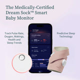 Owlet Dream Sock smart baby monitor Dusty Rose, UK version