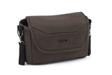 Oyster stroller organiser in chocolate velvet, UK version