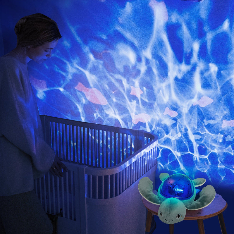 Pabobo Aqua Dream Turtle baby projector with moving fish, British product
