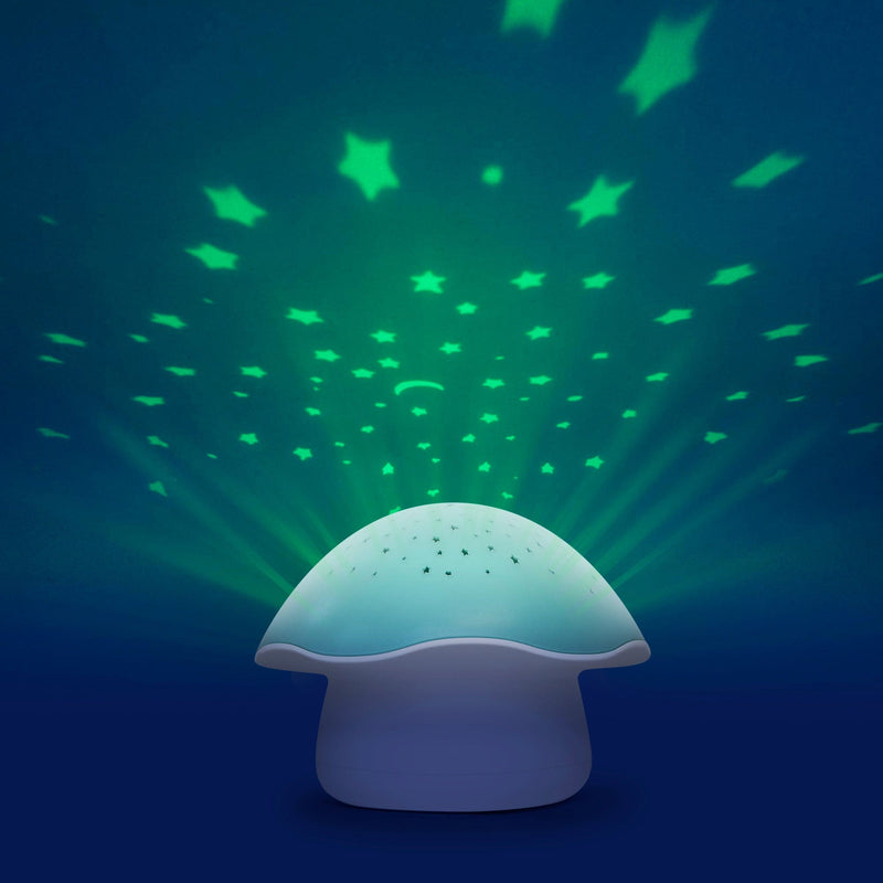 Pabobo mushroom star projector blue (British brand)