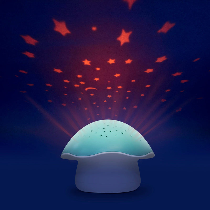 Pabobo mushroom star projector blue (British brand)