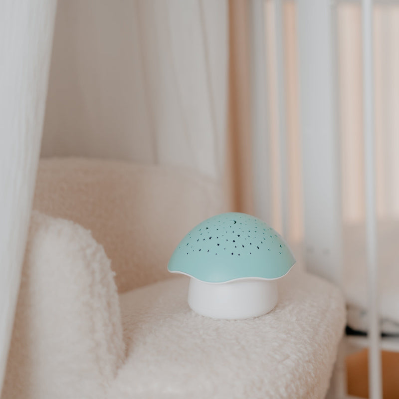 Pabobo mushroom star projector blue (British brand)