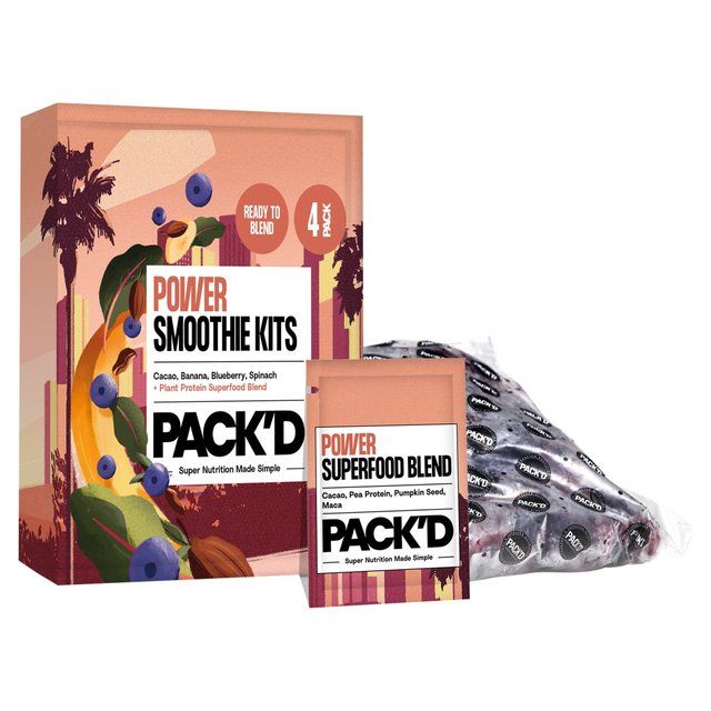 PACK'D Power Protein Smoothie Kits 4 x 120g