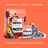 PACK'D Power Protein Smoothie Kits 4 x 120g