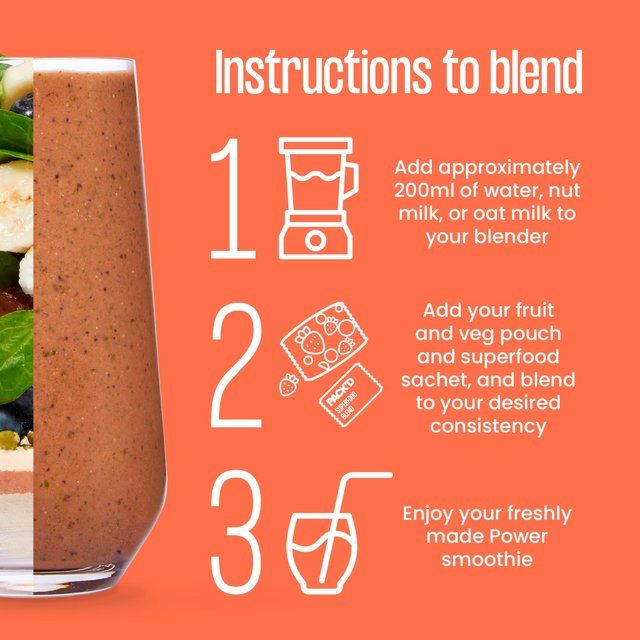 PACK'D Power Protein Smoothie Kits 4 x 120g