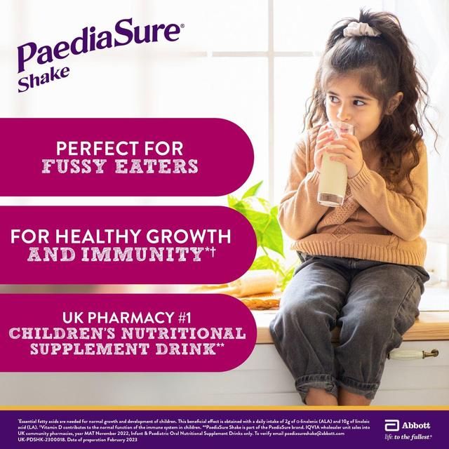 PaediaSure Shake Vanilla Nutritional Supplement Powder 1-10 Yrs 400g