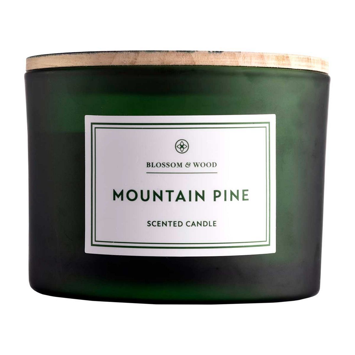 Painted Lid Large Candle - Mountain Pine