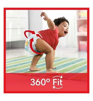 Pampers Baby-Dry Nappy Pants Size 4, 38 Nappies, 9kg-15kg, Essential Pack